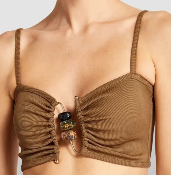 CHRISTOPHER ESBER Ruched Abacus Crop Top - Picture 2 of 5